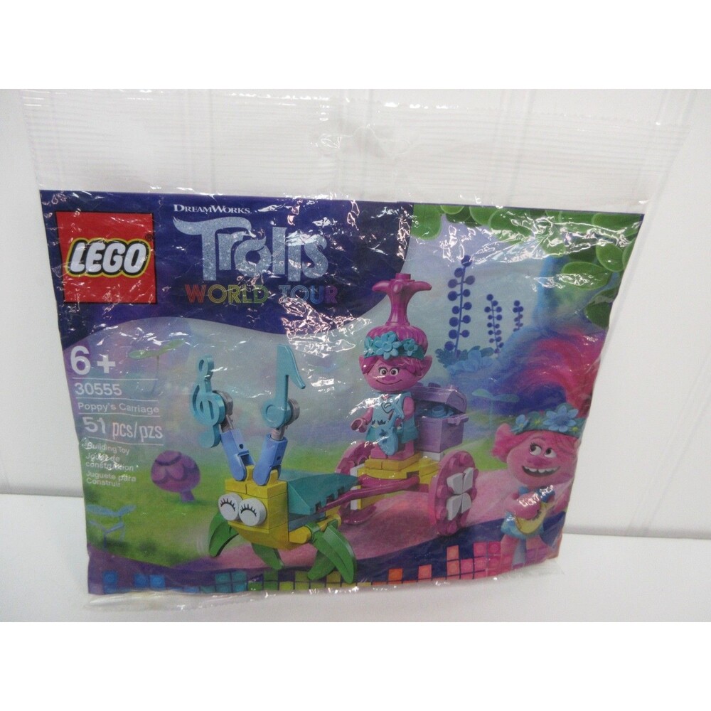 LEGO Trolls 30555 Poppy’s Carriage Building Toy Set 51 Pcs Age 6+ Polybag New